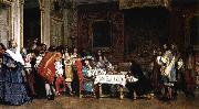 Jean Leon Gerome Louis XIV and Moliere France oil painting artist